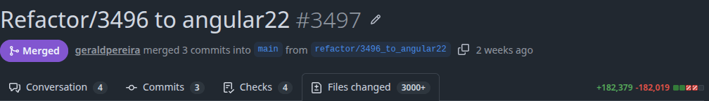 The migration pull request: 182,379 additions and 182,019 deletions