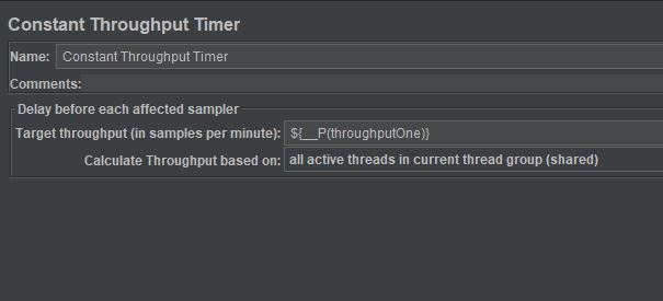 constant throughput timer