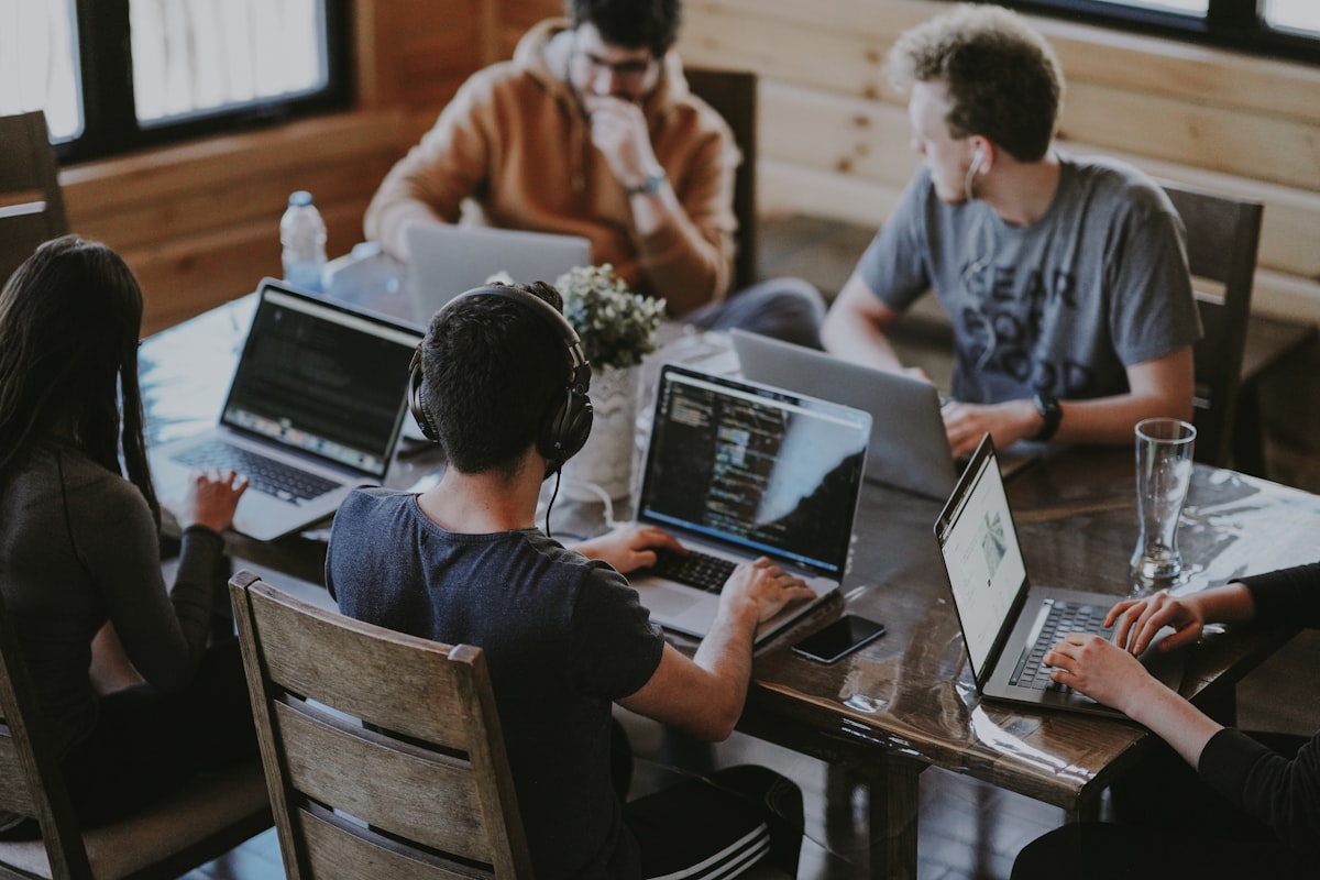 A team working together on performance testing