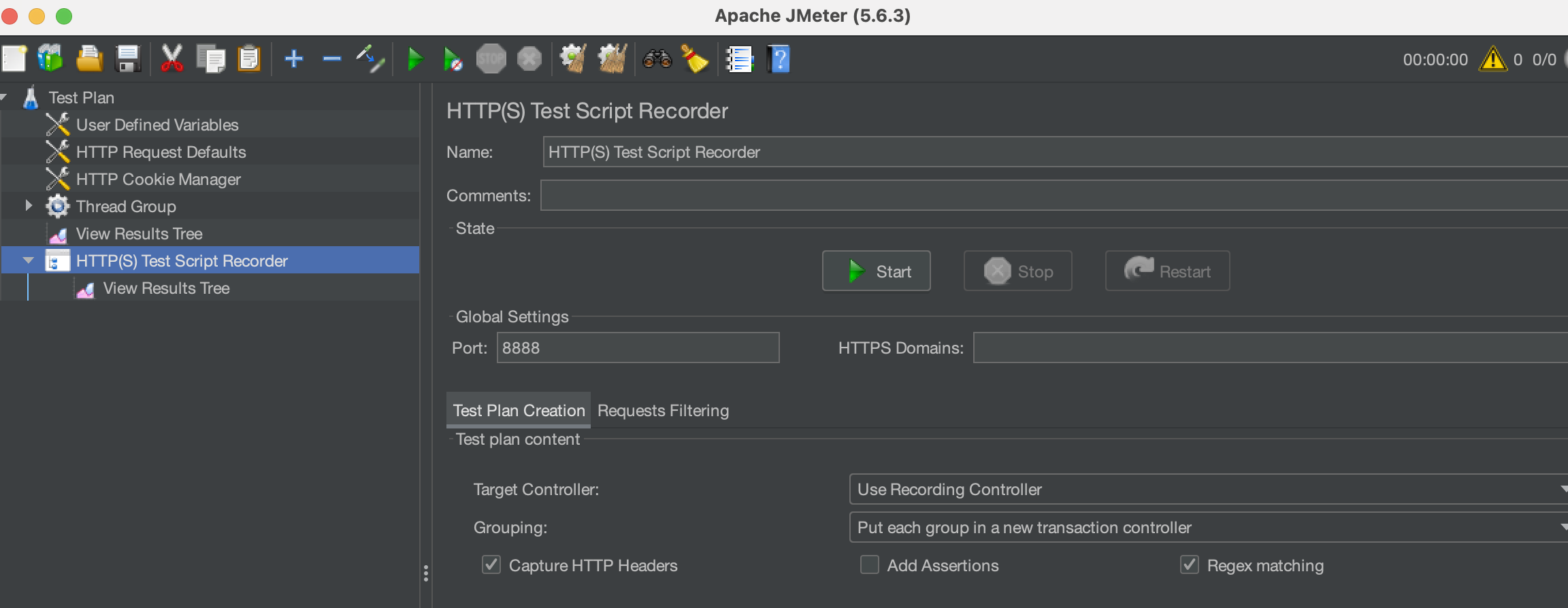jmeter-script-recorder-start
