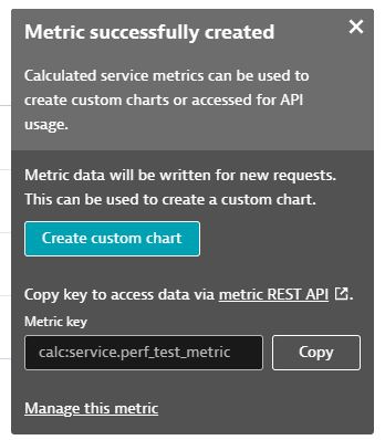 Create metrics key