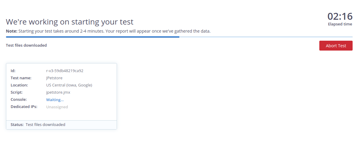 Blazemeter Starting Test