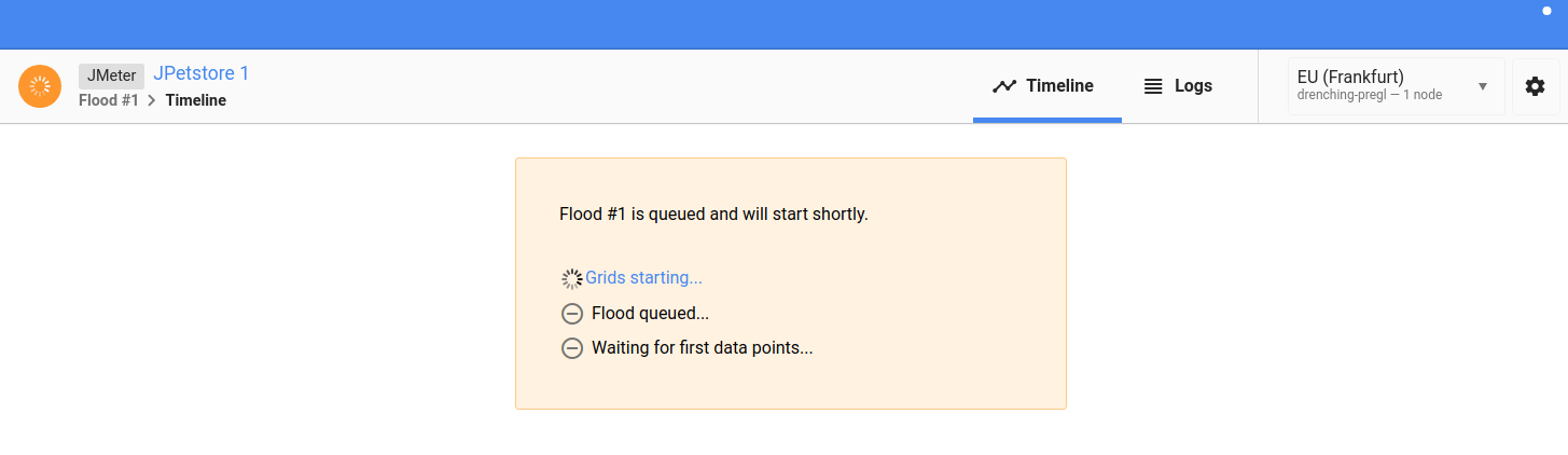 Flood Starting Test