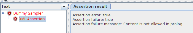 JMeter XML Assertion Failure