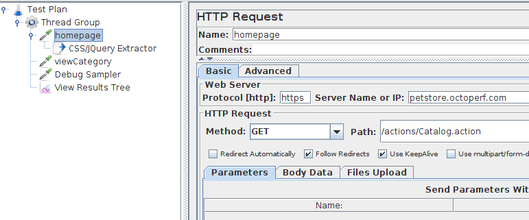 HTTP Request Homepage