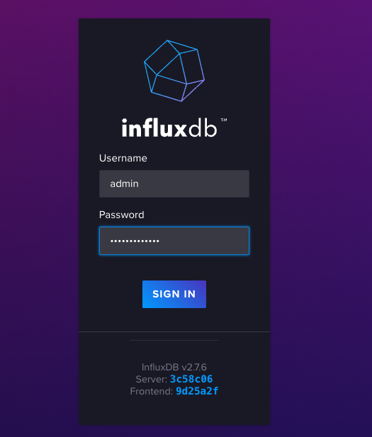 Influxdb_login