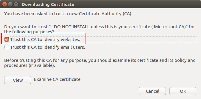 Firefox Trust Certificate