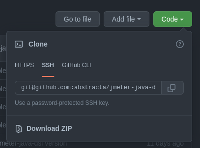 Git SSH JMeter Java DSL Sample