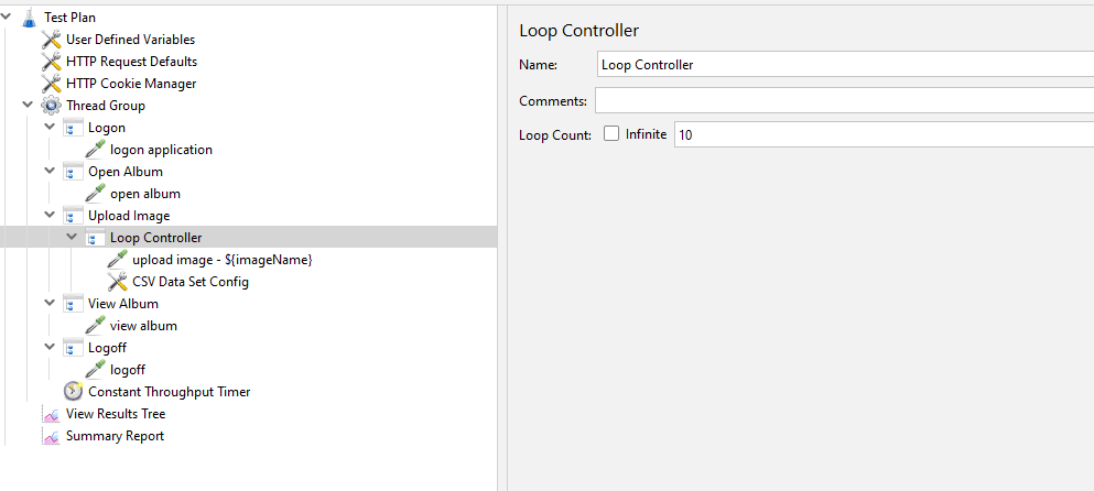 jmeter-loop-controller