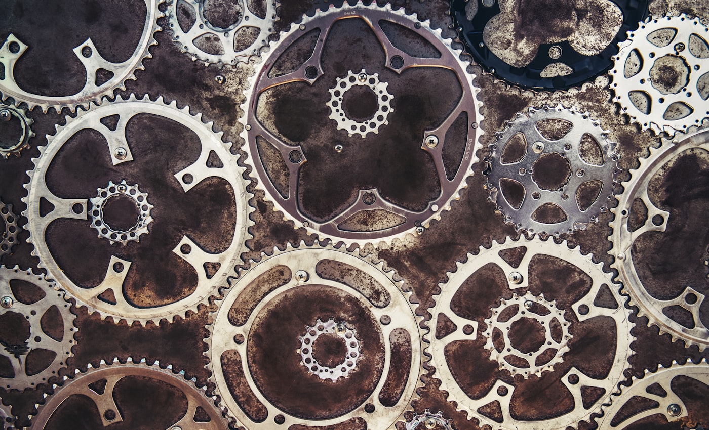 An old clockwork mechanism